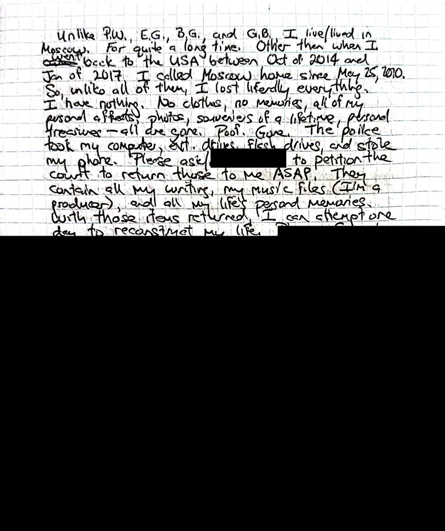 Page 4 of 5 of Travis Leake's handwritten letter, August 2–19, 2024. The transcription is below.